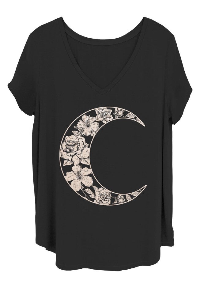 Floral Moon, BLACK, hi-res image number 0