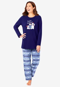 Long Sleeve Knit PJ Set