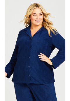 Button Fleece Top