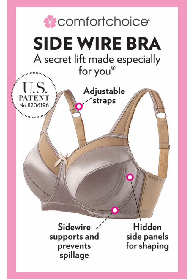 Exclusive Patented Sidewire Bra