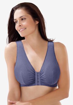 Leading Lady® Meryl Cotton Front-Close Wireless Bra