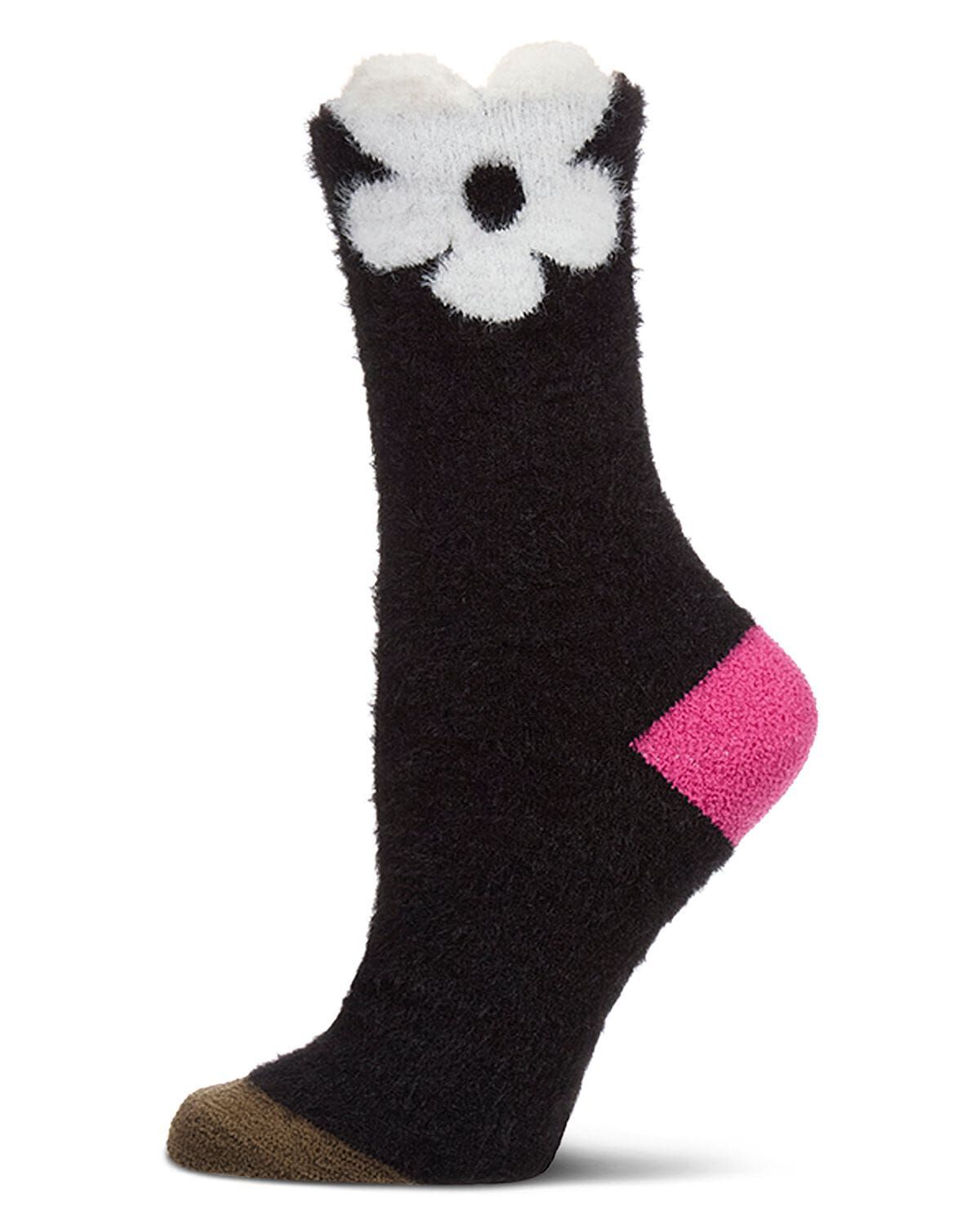 Floating Daisy Plush Crew, BLACK, hi-res image number 0