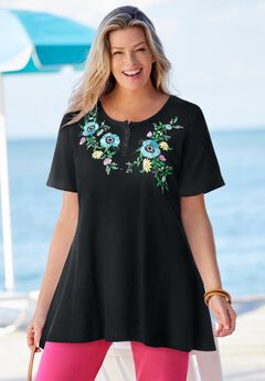 Embroidered Thermal Tunic