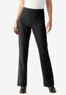 Bootcut Ponte Stretch Knit Pant, HEATHER CHARCOAL, hi-res image number null