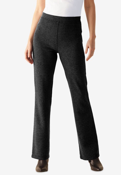 Bootcut Ponte Stretch Knit Pant | Woman Within