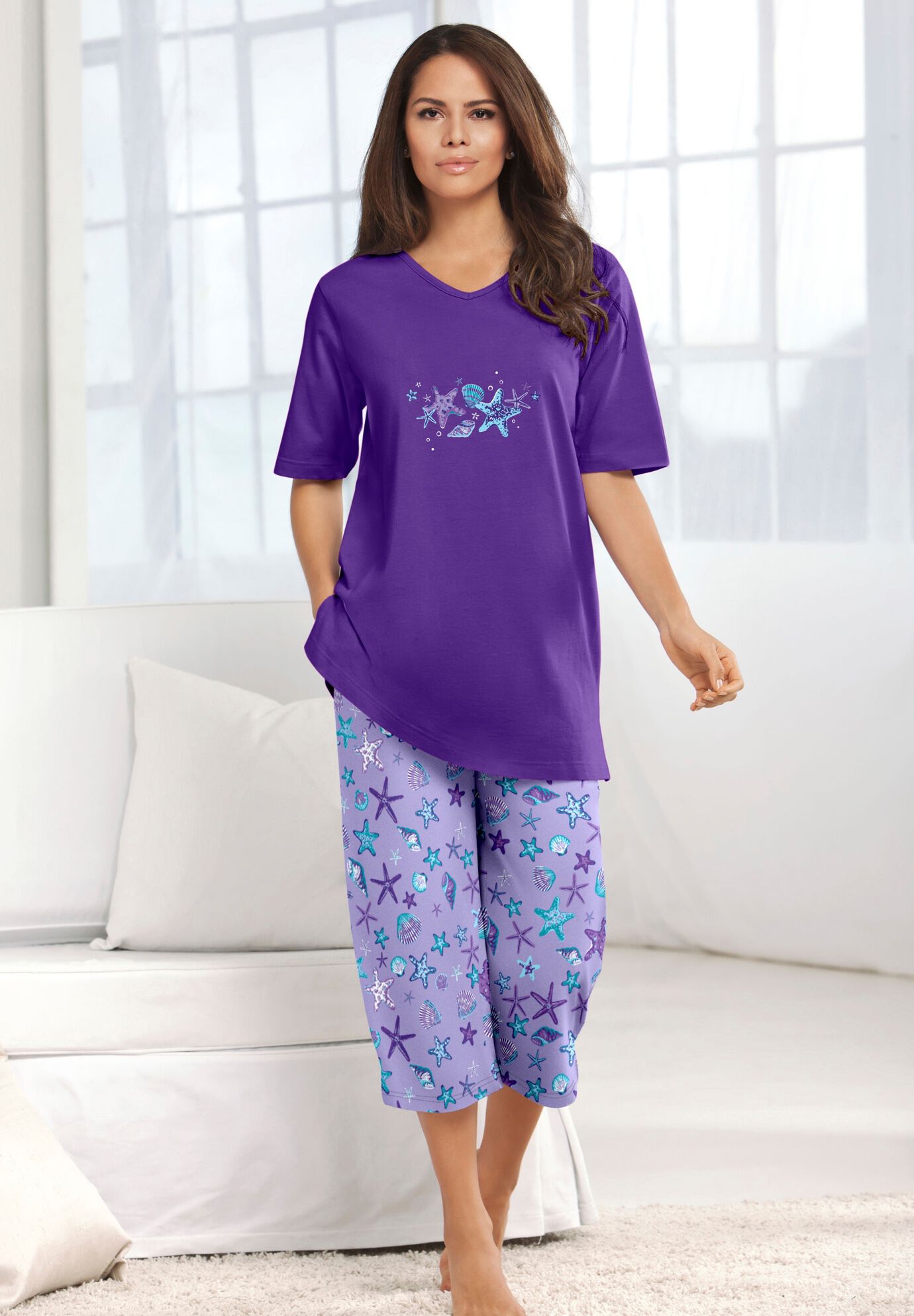 2 Piece Capri PJ Set
