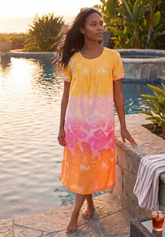 Short Print Shirred Lounger