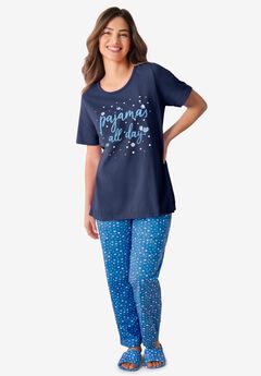 Graphic Tee Pure Cotton PJ Set