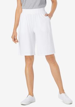 Elastic-Waist Knit Short