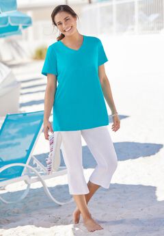 Perfect Short-Sleeve V-Neck Tee