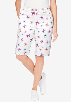 Adjustable Waist Chino Short