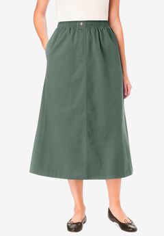 Plus Size Long Cotton Skirts