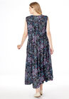 Pintucked Sleeveless Dress, , alternate image number null