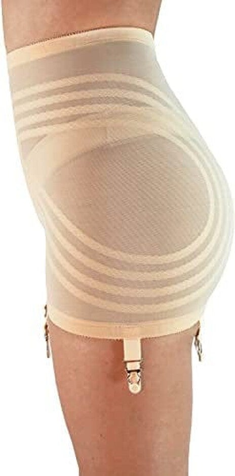 Firm Shaping Open Bottom Girdle, BEIGE, on-hover image number 1
