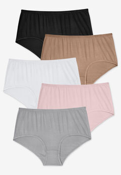 Comfort Choice® Full Coverage Stretch Cotton Brief 5-Pack