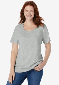 Perfect Short-Sleeve Scoopneck Tee