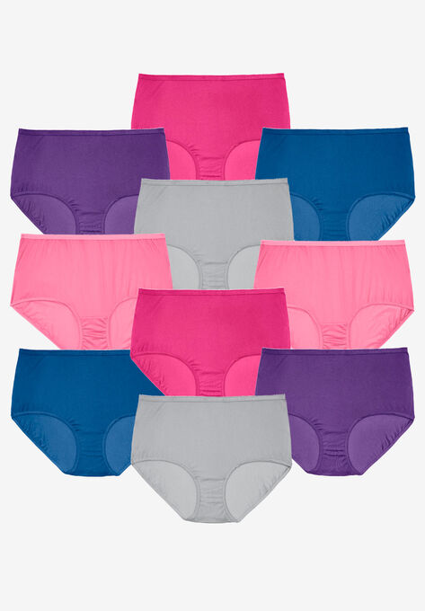 Cotton Brief 10-Pack, MIDTONE PACK, hi-res image number null