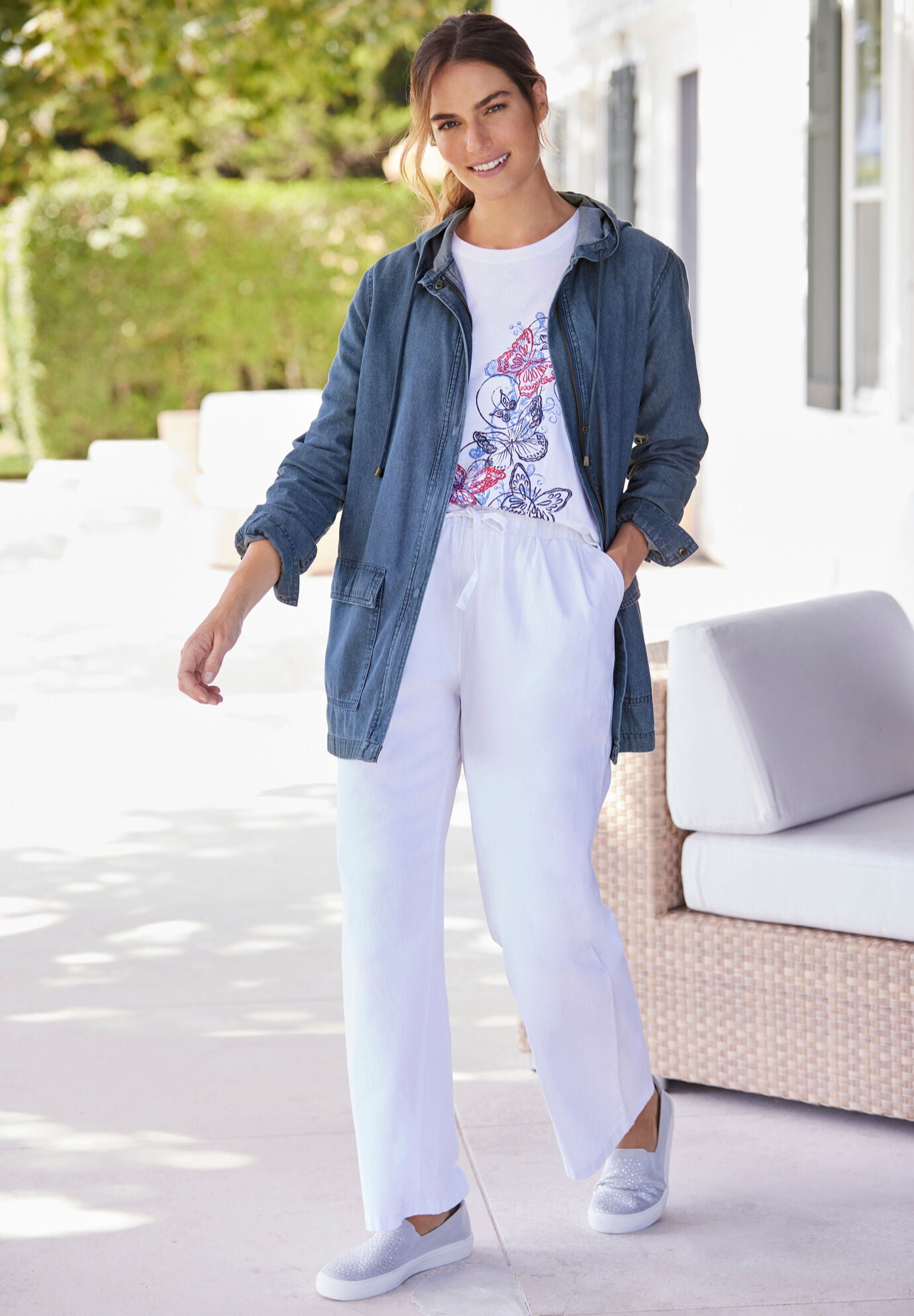 Woman within spring jackets top