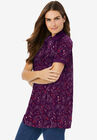 Perfect Printed Short-Sleeve Polo Shirt, , alternate image number null