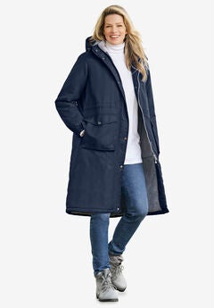 Mid-Length Microfiber Parka