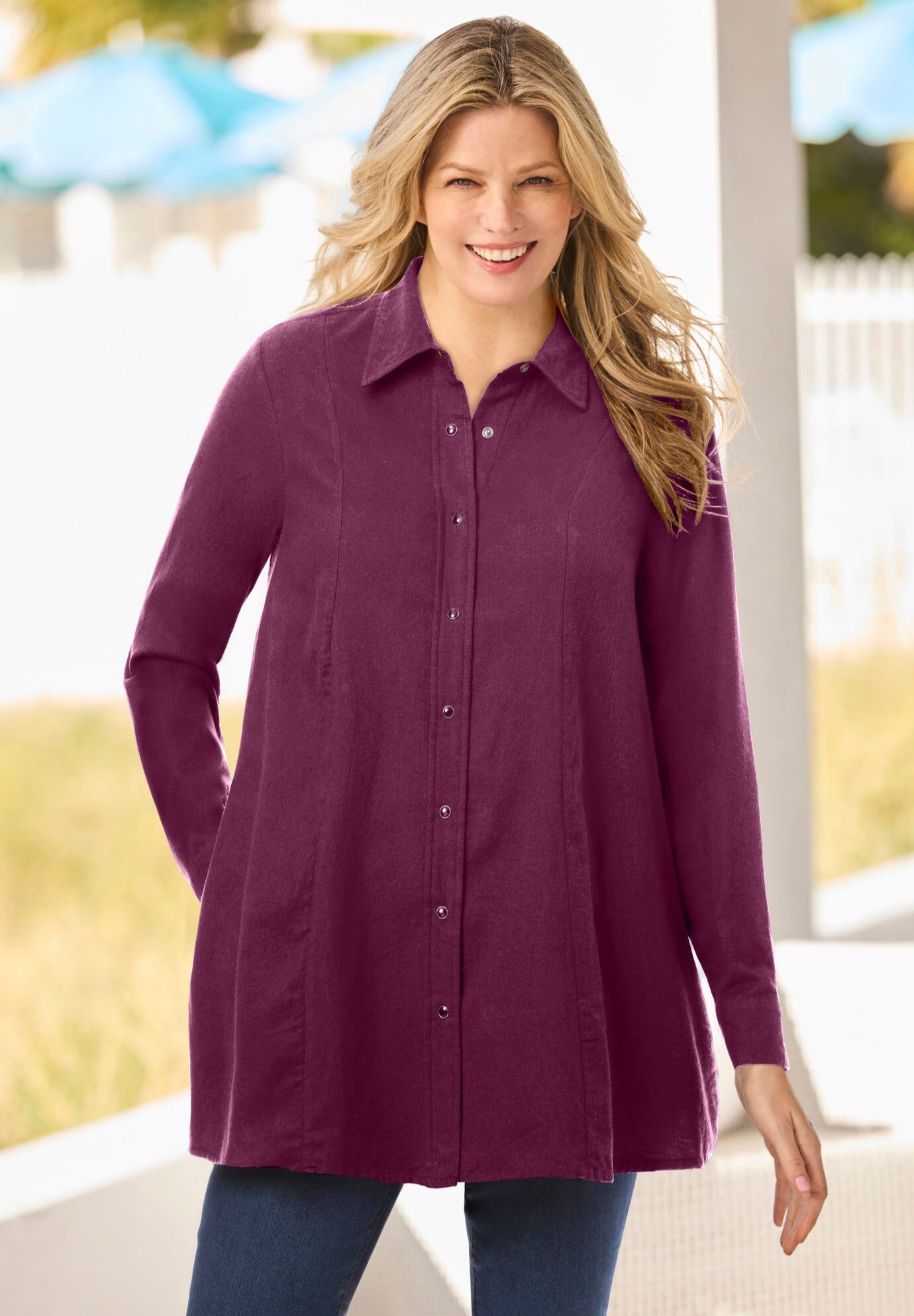 Swing Flannel Tunic | Woman Within