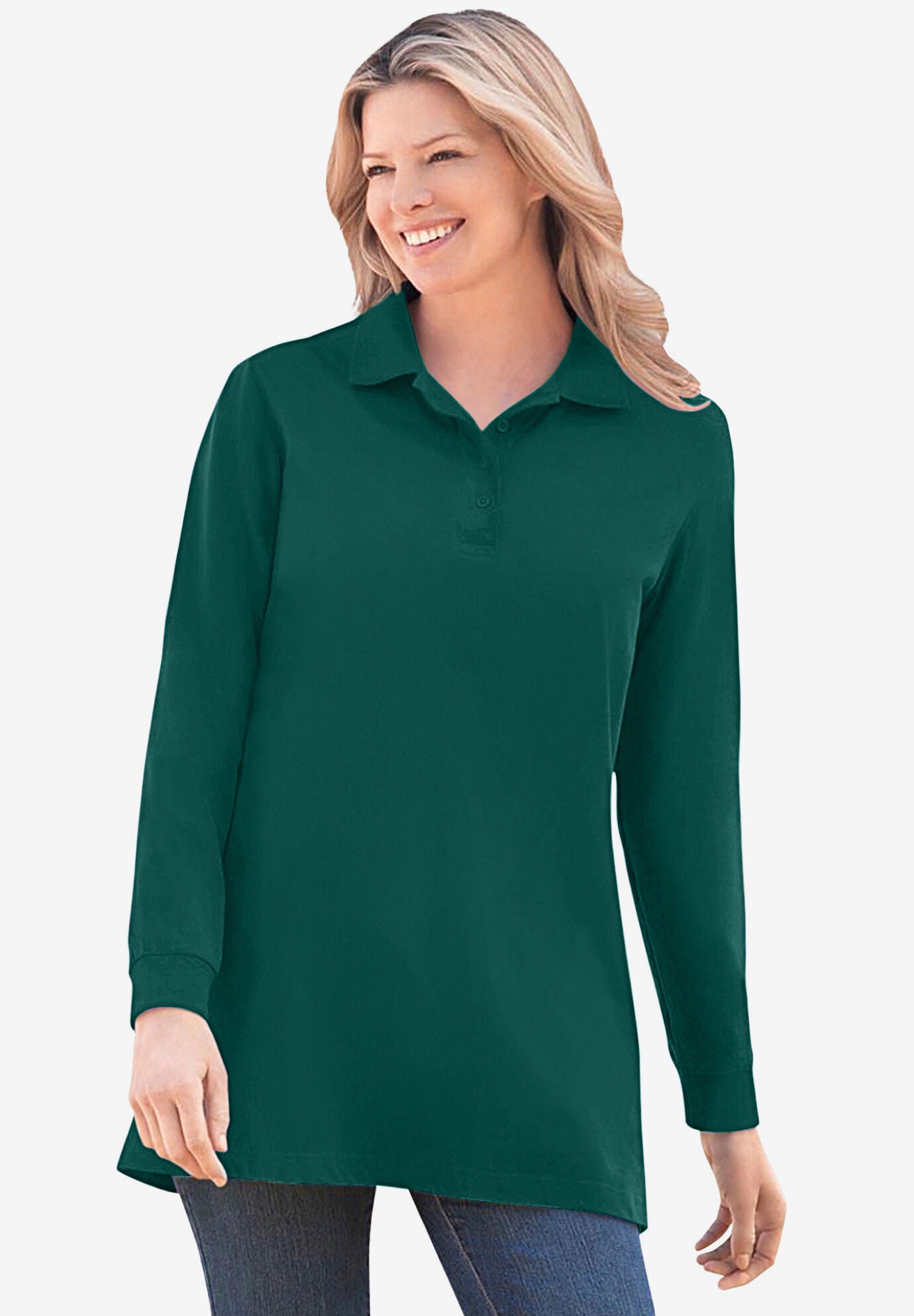 Woman within polo shirts clearance