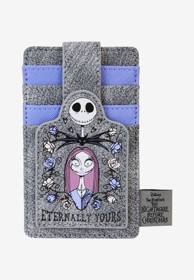 Loungefly X Disney Nightmare Before Christmas Jack Sally Card Holder, GRAY, hi-res image number 0