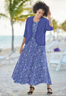 Short-sleeve Crinkle Dress, , alternate image number null