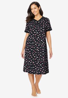 Short Henley Sleepshirt