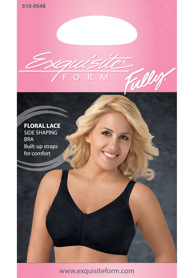 Fully® Side Shaping Lace Bra, , alternate image number 4