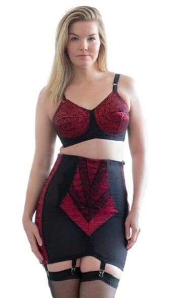 High Waist Open Bottom with Side Zipper, RED, hi-res image number 0
