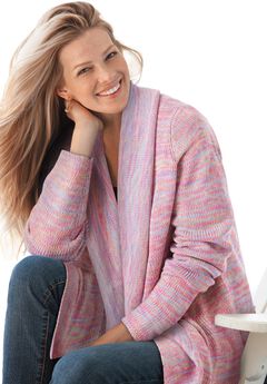 Multi Marled Cardigan Sweater