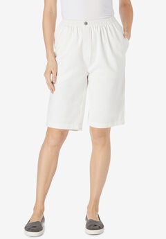 Plus Size Cotton Denim Shorts