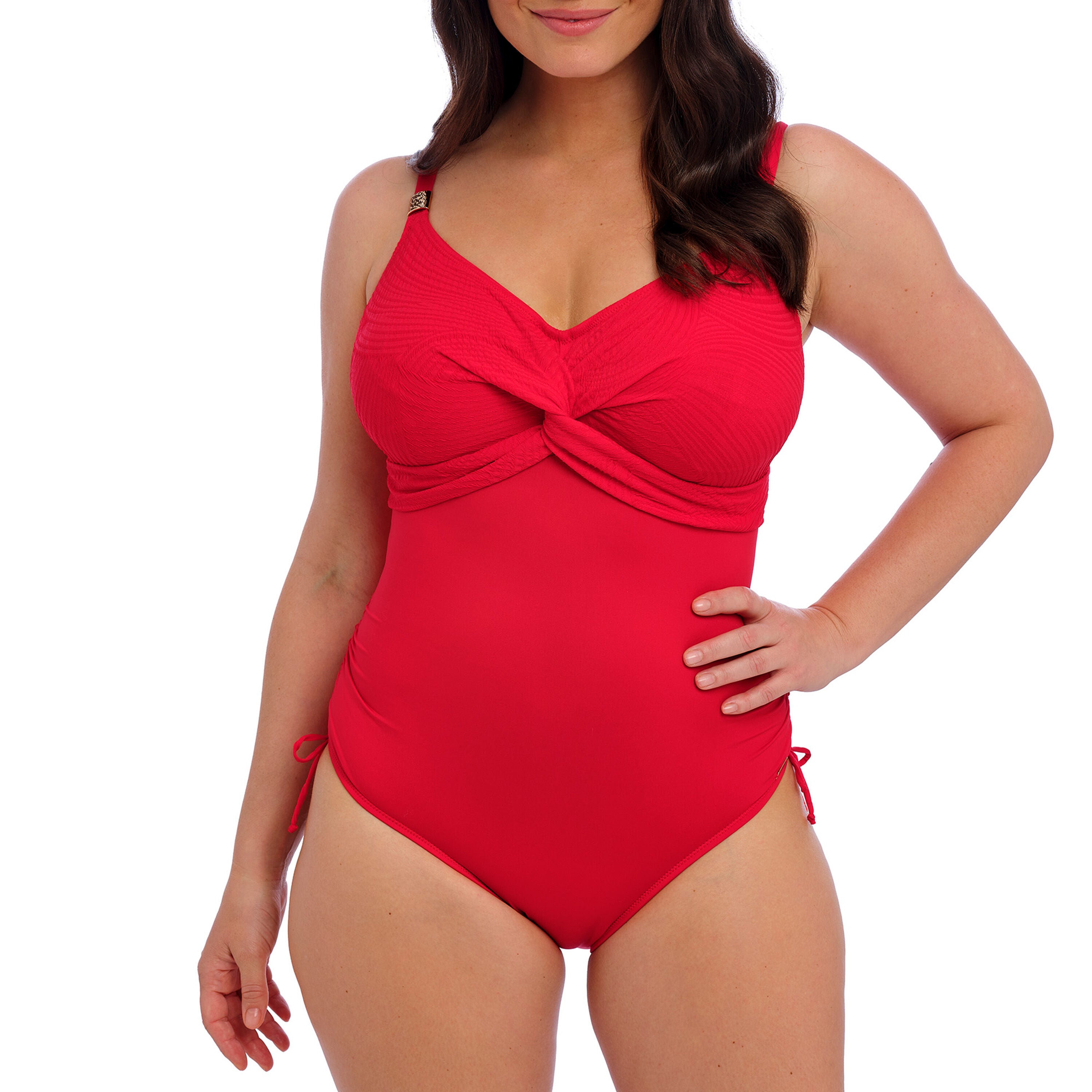 OTTAWA UW TWIST FRONT SWIMSUIT WITH ADJUSTABLE LEG
