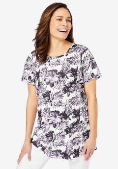 Short Sleeve Watercolor Tunic