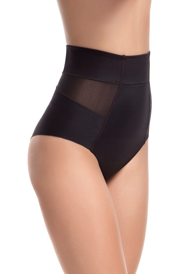 Sheer Allure Mid Waist Brief, , on-hover image number 1