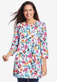Cotton Three Quarter Sleeve Tunics