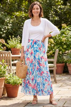 Flowy Relaxed Plus Size Skirts For Mother