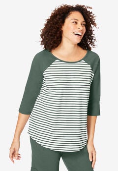 Three-Quarter Sleeve Baseball Tee