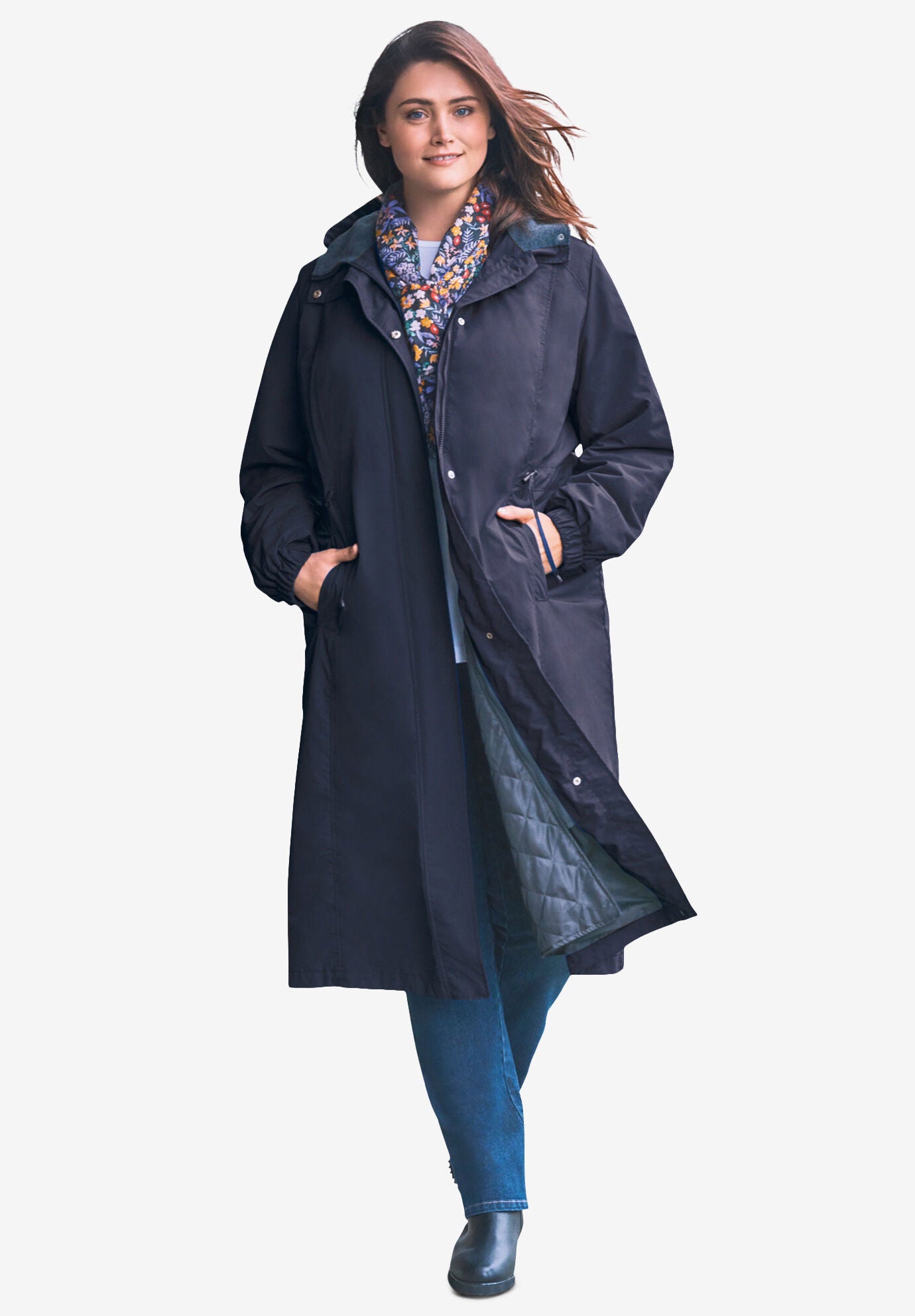 woman within plus size coats