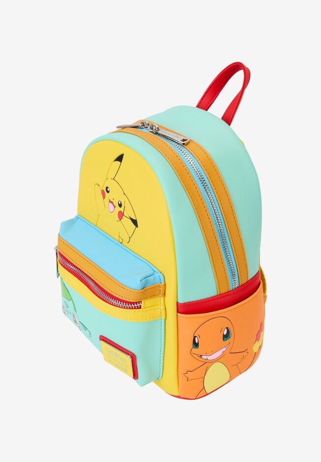 Loungefly x Pokemon Characters Color Block Mini Backpack, BLUE, alternate image number 3
