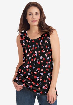 Plus Size Black Tanks