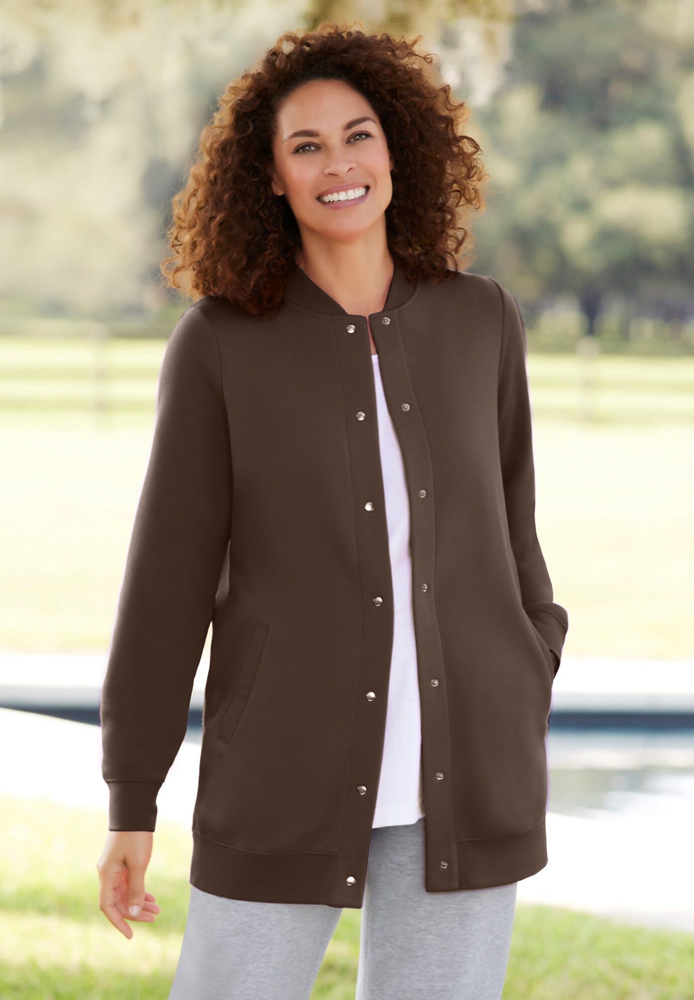 Classic Duffle Coat with Horn Toggle Closures, 4319299 | Woman Within