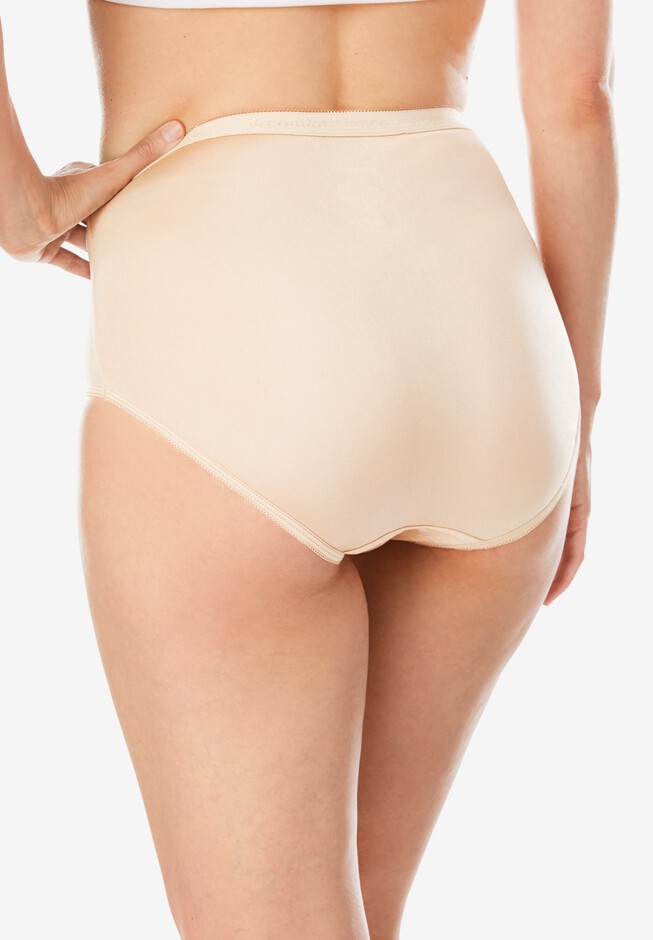 Comfort Choice Womens Plus Size Cotton Brief 5-Pack Underwear - 8
