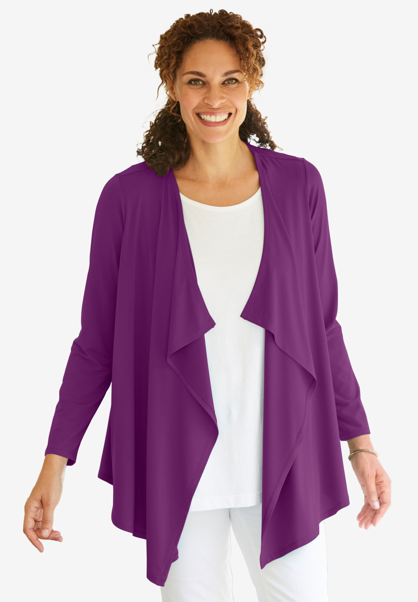 Best Dressed® Essential Open Front Cardigan | Woman Within