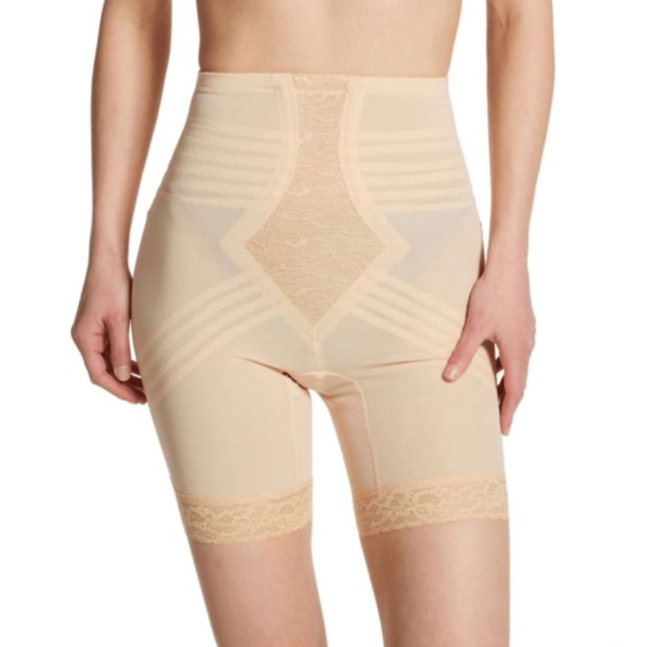 Extra Firm Shaping High Waist Thigh Shaper, BEIGE, hi-res image number 0