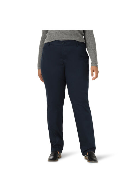 Relaxed Fit Wrinkle Free Straight Leg Pant | Woman Within
