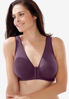 Leading Lady® Meryl Cotton Front-Close Wireless Bra