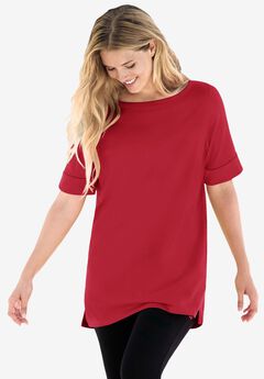 Plus Size 3/4 Sleeve Tops