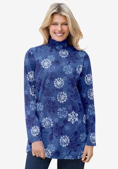 Mockneck Long-Sleeve Tunic